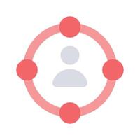 Pixel perfector icon of target audience, scalable and easy to use vector