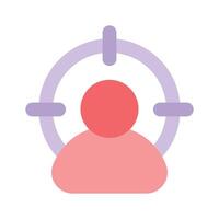 Pixel perfector icon of target audience, scalable and easy to use vector