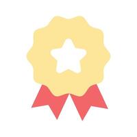 of star badge, modern icon of quality badge in editable style vector
