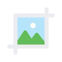 Image crop icon design in modern style vector