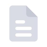 Well designed icon of document in modern and trendy style vector