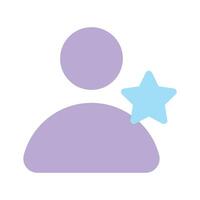 Unique icon of profile, ready to use favorite user vector