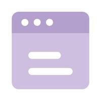 Website, webpage, browser icon design vector