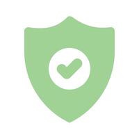 Protection shield icon design, ready to use vector