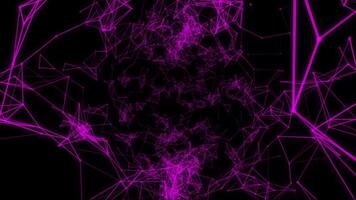 abstract technology background. creative background with lines and dots video
