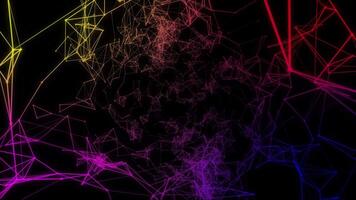 abstract technology background. creative background with lines and dots video