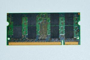 the memory module is shown on a white surface photo