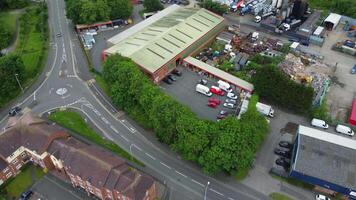 Aerial View of Wolverhampton City of United Kingdom on a Windy and Cloudy Day. June 7th, 2024 video