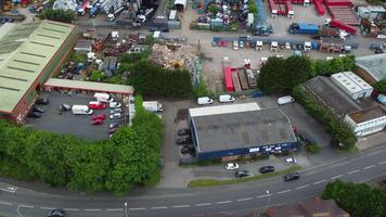 Aerial View of Wolverhampton City of United Kingdom on a Windy and Cloudy Day. June 7th, 2024 video