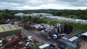 Aerial View of Wolverhampton City of United Kingdom on a Windy and Cloudy Day. June 7th, 2024 video