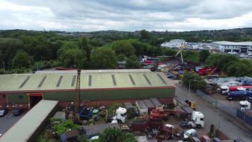 Aerial View of Wolverhampton City of United Kingdom on a Windy and Cloudy Day. June 7th, 2024 video