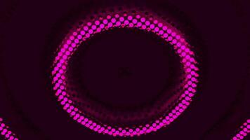pulserande Vinka cirklar på yta. design. pulserande centraliserad cirklar på dator yta. Vinka ringar med prickar på yta video