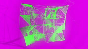 Bright abstraction.Motion.A bright rectangle that is illuminated with white colors in abstraction. video