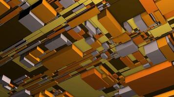 Bright orange rectangles.Motion.Multi-colored animation with large squares that expand in abstraction. video