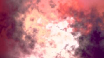 Delicate orange background.Motion.A bright background in abstraction that sparkles with different light white rays . video