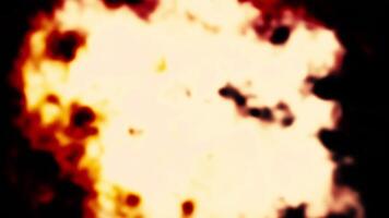 Fiery cloud with flashes. Motion. Background of cloud with fiery flashes. Bright flashes of light in fiery cloud video