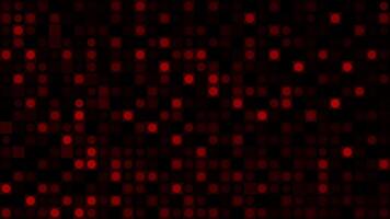 Disco background with moving glowing squares. Motion. Retro background with moving squares in style of club. Moving colored squares on black background in retro style video