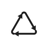 recycle symbol icon for website and app vector