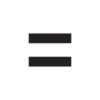 equal sign. flat style. equal icon illustration isolated on white background. vector