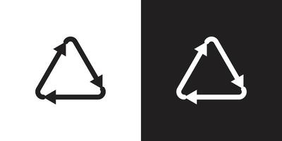 recycle symbol icon for website and app vector
