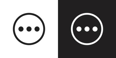 Three dots icon . Element of minimalistic icon for mobile concept and web apps vector