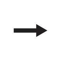 arrow right icon sign on white background vector