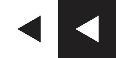arrow left icon sign for app or website vector