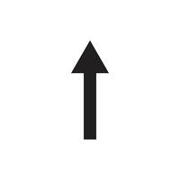 arrow up icon sign on white background vector