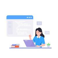 Web development modern flat design concept. vector