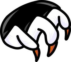 a clawed hand appeared creeping from a dark hole vector