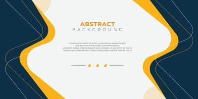 Abstract orange gradient geometric shape background with line modern corporate concept vector