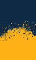 Two-color grunge ink splash blank background vector