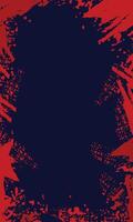 Abstract grunge empty border background with messy ink strokes vector