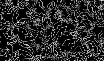 Pattern of stylized coconut leaves. Art in geometric and abstract style. vector