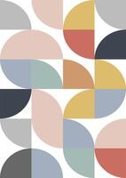 scandi style abstract art design background vector