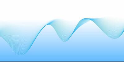 technical banner with blue flowing lines design vector