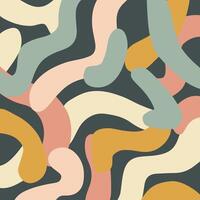 abstract hand drawn pastel coloured swirls background vector