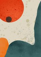 grunge style retro modern art design vector