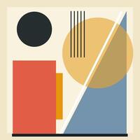 abstract minimal wall art design background vector