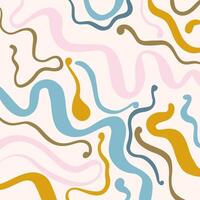 abstract hand drawn pastel coloured doodle pattern design vector