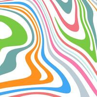 abstract background with colourful warped line design vector