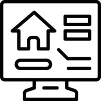 Home Design Icon. Property Paper Icon vector