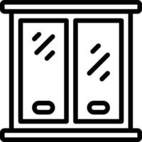 window icon In Outline Style vector