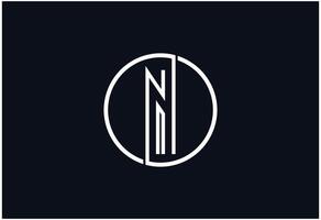 Abstract Design N Logo vector