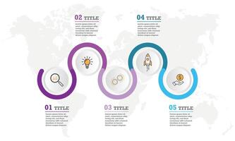 infographic template for presentation. Business data visualization. vector
