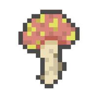 mushroom pixel art for dynamic digital projects and designs. vector