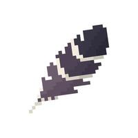 feather pixel art for dynamic digital projects and designs. vector