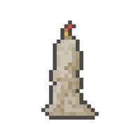 candle pixel art for dynamic digital projects and designs. vector