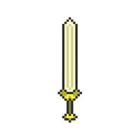 sharp sword pixel art for dynamic digital projects and designs. vector