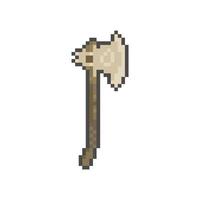 sharp axe pixel art for dynamic digital projects and designs. vector